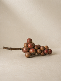 RACIMO DE UVAS DE ALABASTRO TALLADAS Y PINTADAS A MANO EN ITALIA AÑOS 50