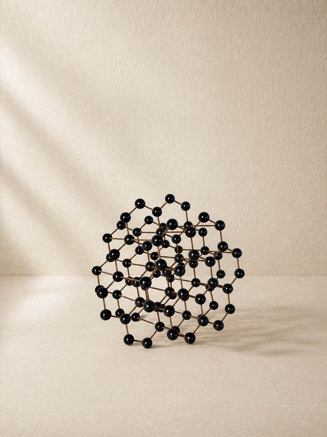 BLACK MOLECULAR STRUCTURE MODEL 1950s