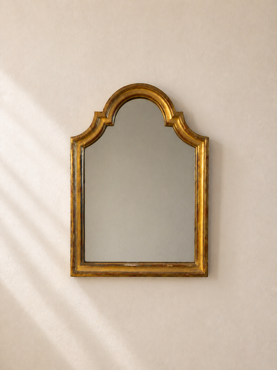 SMALL 19TH CENTURY FRENCH GILTWOOD MIRROR