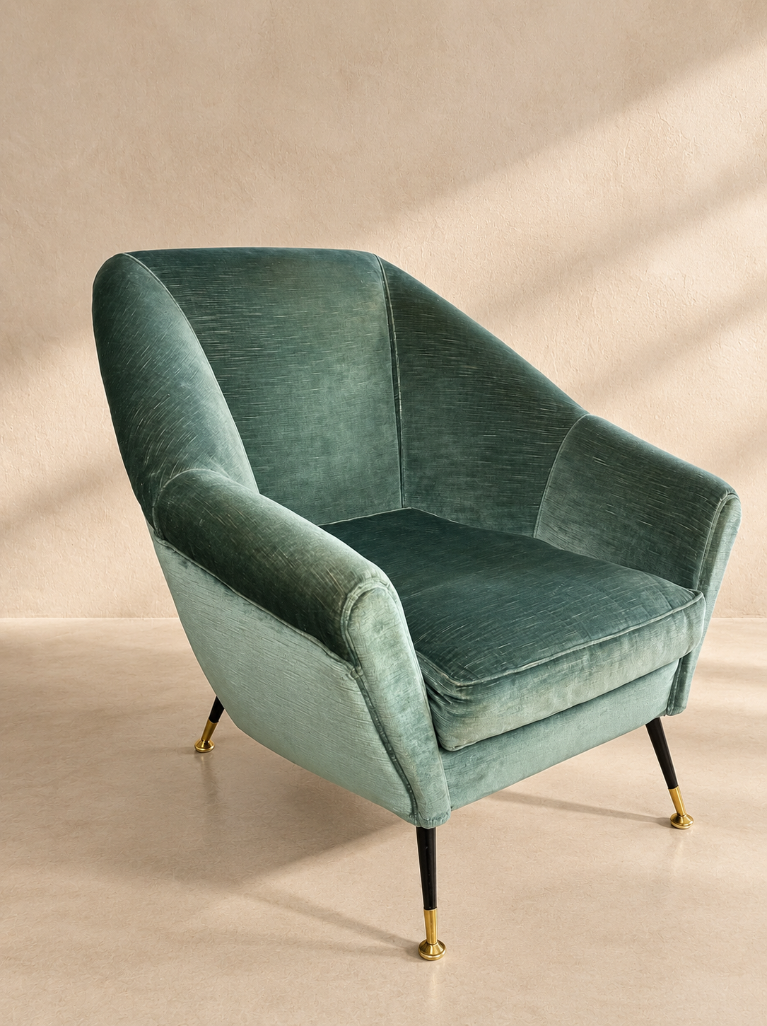 PAIRE DE FAUTEUILS ITALIENS MID-CENTURY, ANNÉES 50