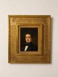 PORTRAIT DE GENTILHOMME FRANÇAIS, HUILE SUR TOILE XIXe SIÈCLE