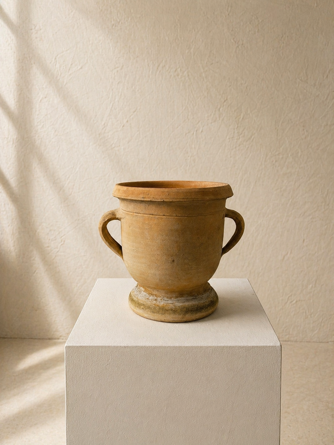 PEQUEÑO MACETERO FRANCÉS DE TERRACOTA S.XIX