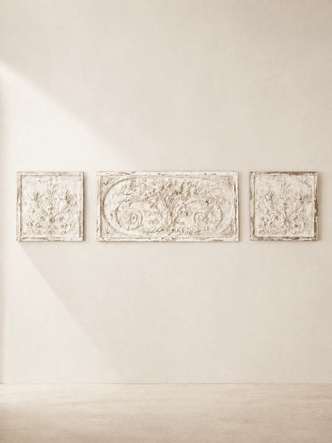 PLASTER PANEL WITH NEOCLASSICAL MOTIFS XL, FRANCE C.1900