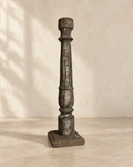 19TH CENTURY RECLAIMED WOOD INDIAN CANDLE HOLDER. V-5