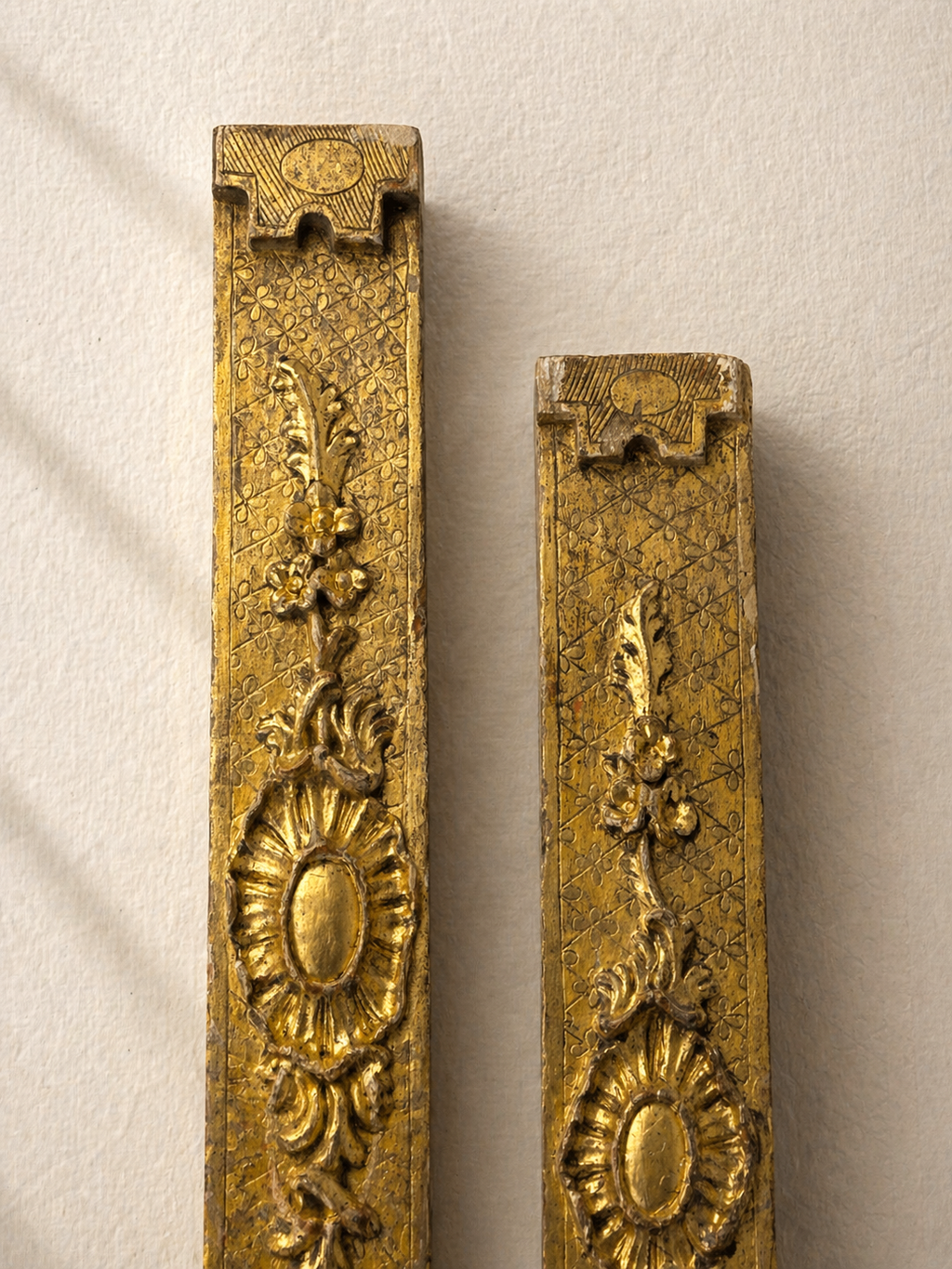 PAIR OF BAROQUE GILTWOOD MOULDINGS 17TH/18TH CENTURY