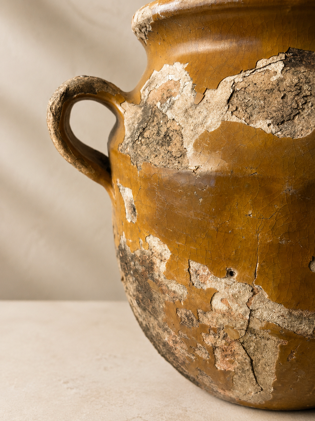 VASIJA FRANCESA PARA CONFIT EN TERRACOTA ESMALTADA S.XIX