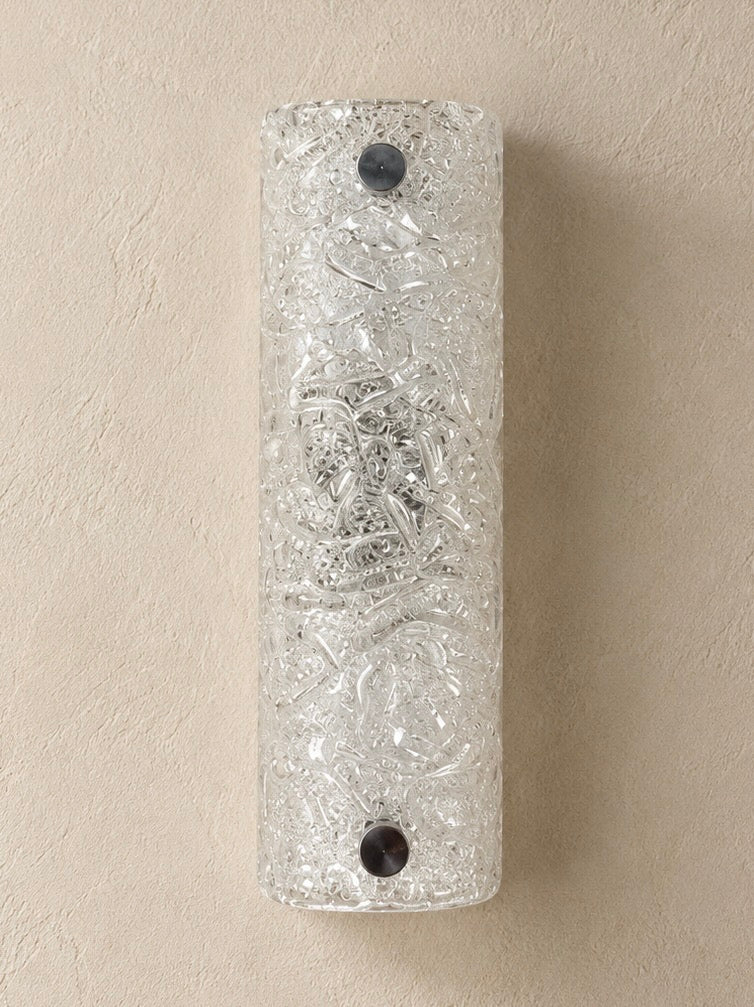 APPLIQUÉE DE STYLE HILLEBRAND EN EISGLAS, ANNÉES 70