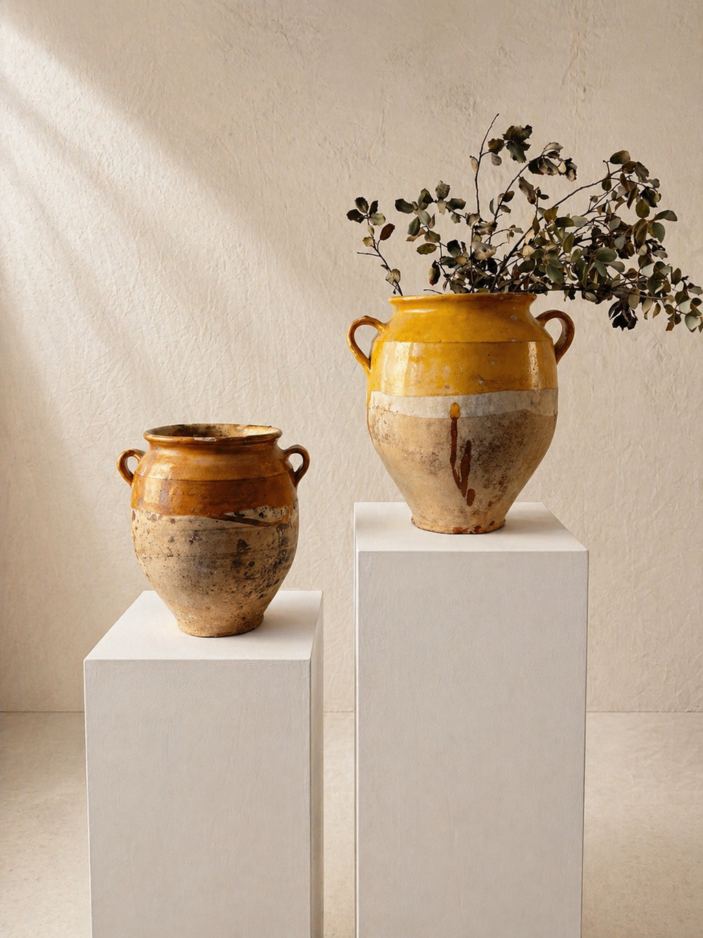 VASIJA FRANCESA PARA CONFIT EN TERRACOTA ESMALTADA S.XIX