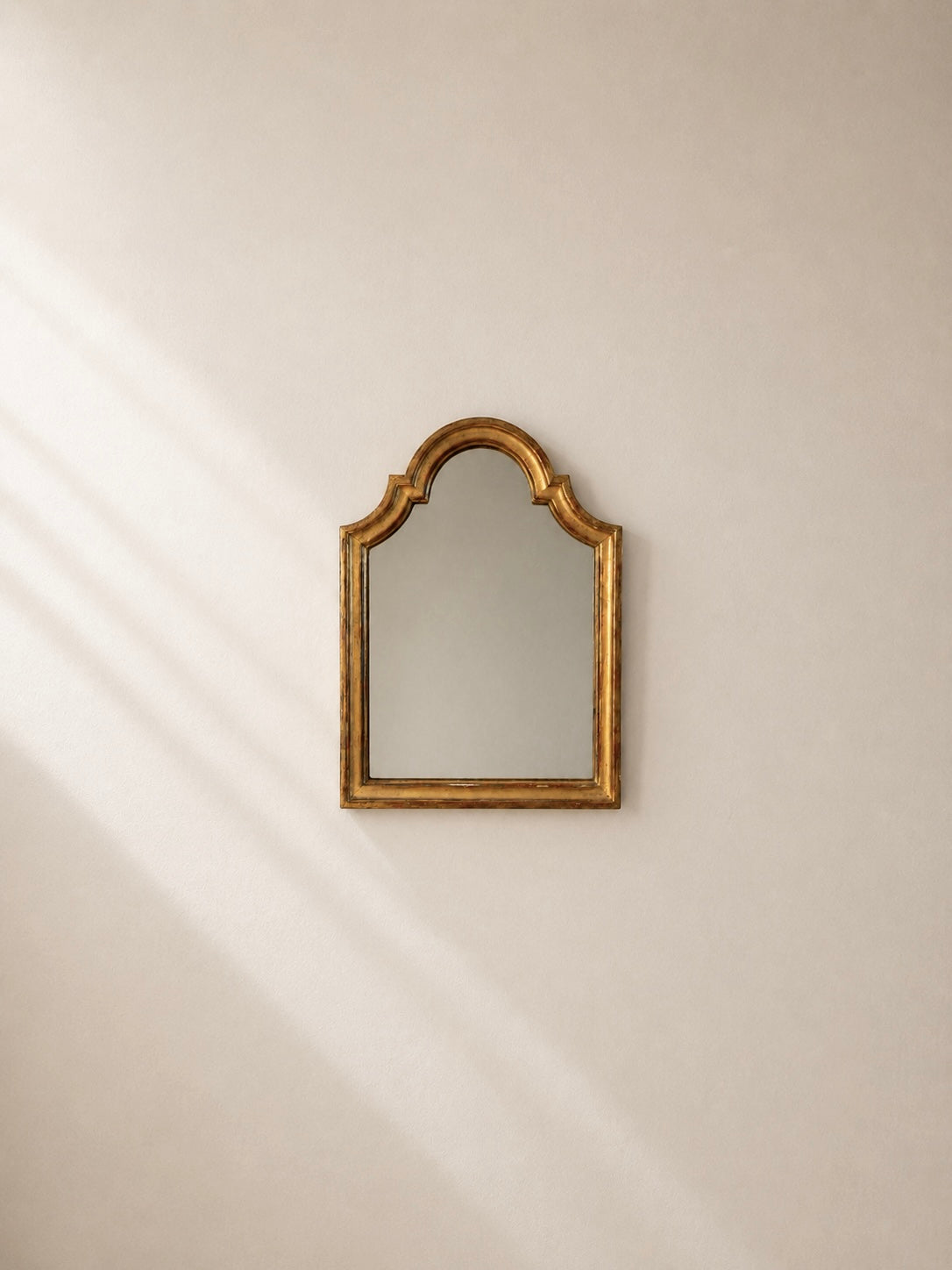 SMALL 19TH CENTURY FRENCH GILTWOOD MIRROR