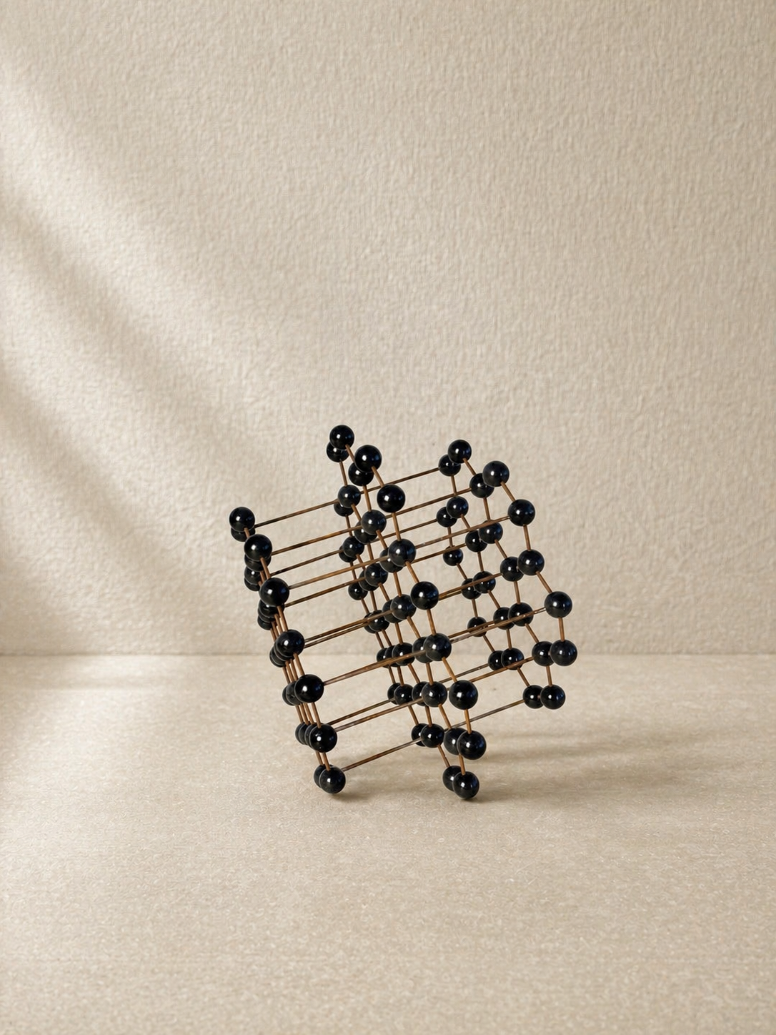 BLACK MOLECULAR STRUCTURE MODEL 1950s