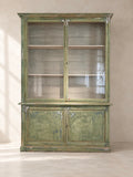 VITRINA FRANCESA CON VIDRIOS SOPLADOS Y PINTURA ORIGINAL, C.1880
