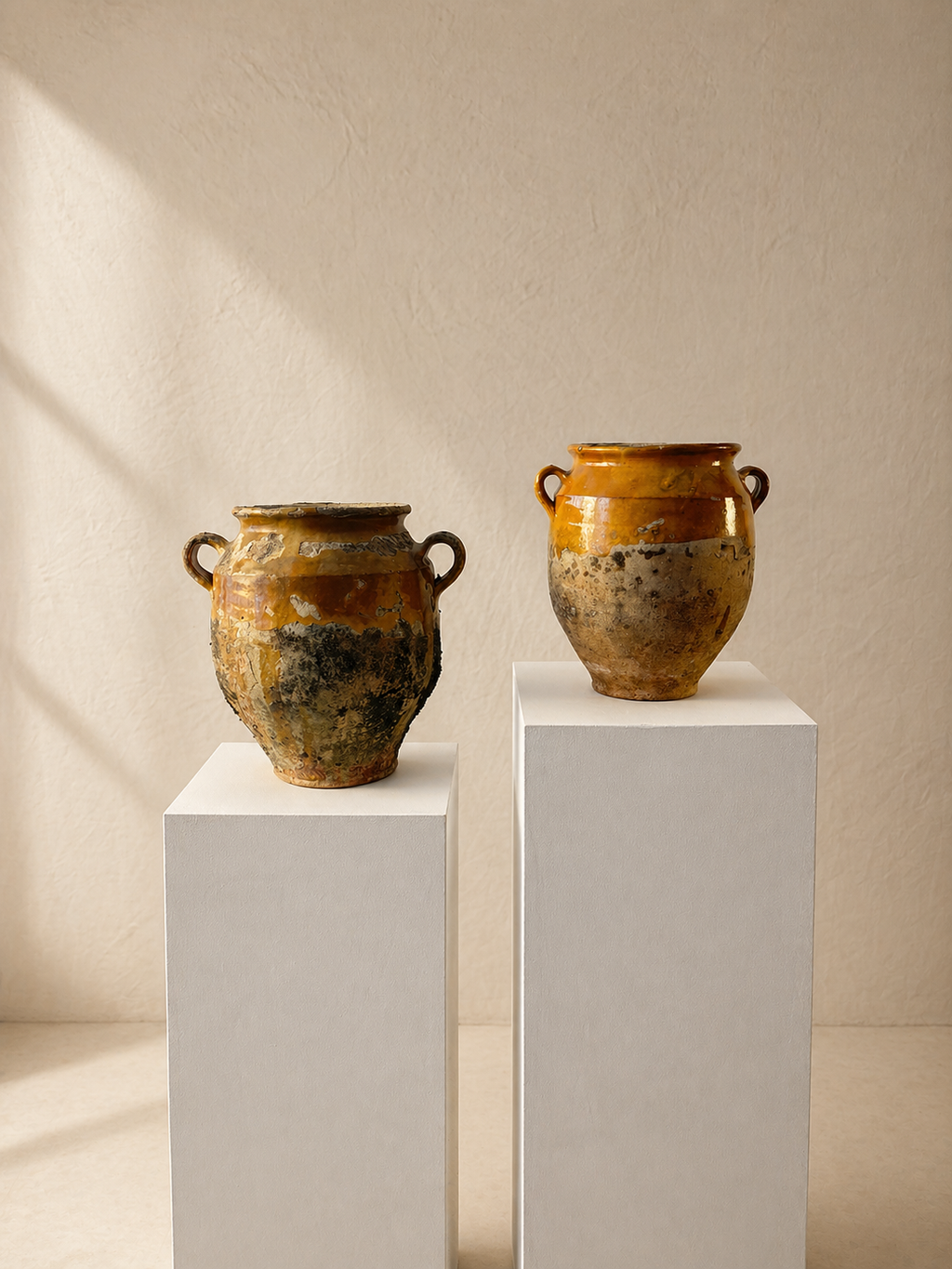 VASIJA FRANCESA PARA CONFIT EN TERRACOTA ESMALTADA S.XIX