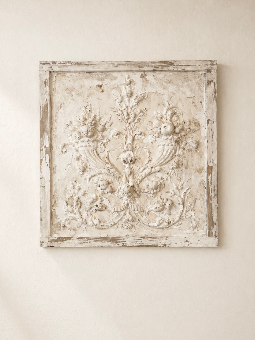 NEOCLASSICAL PLASTER PANEL, FRANCE C.1900