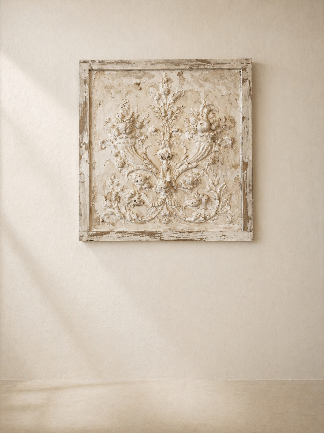 NEOCLASSICAL PLASTER PANEL, FRANCE C.1900