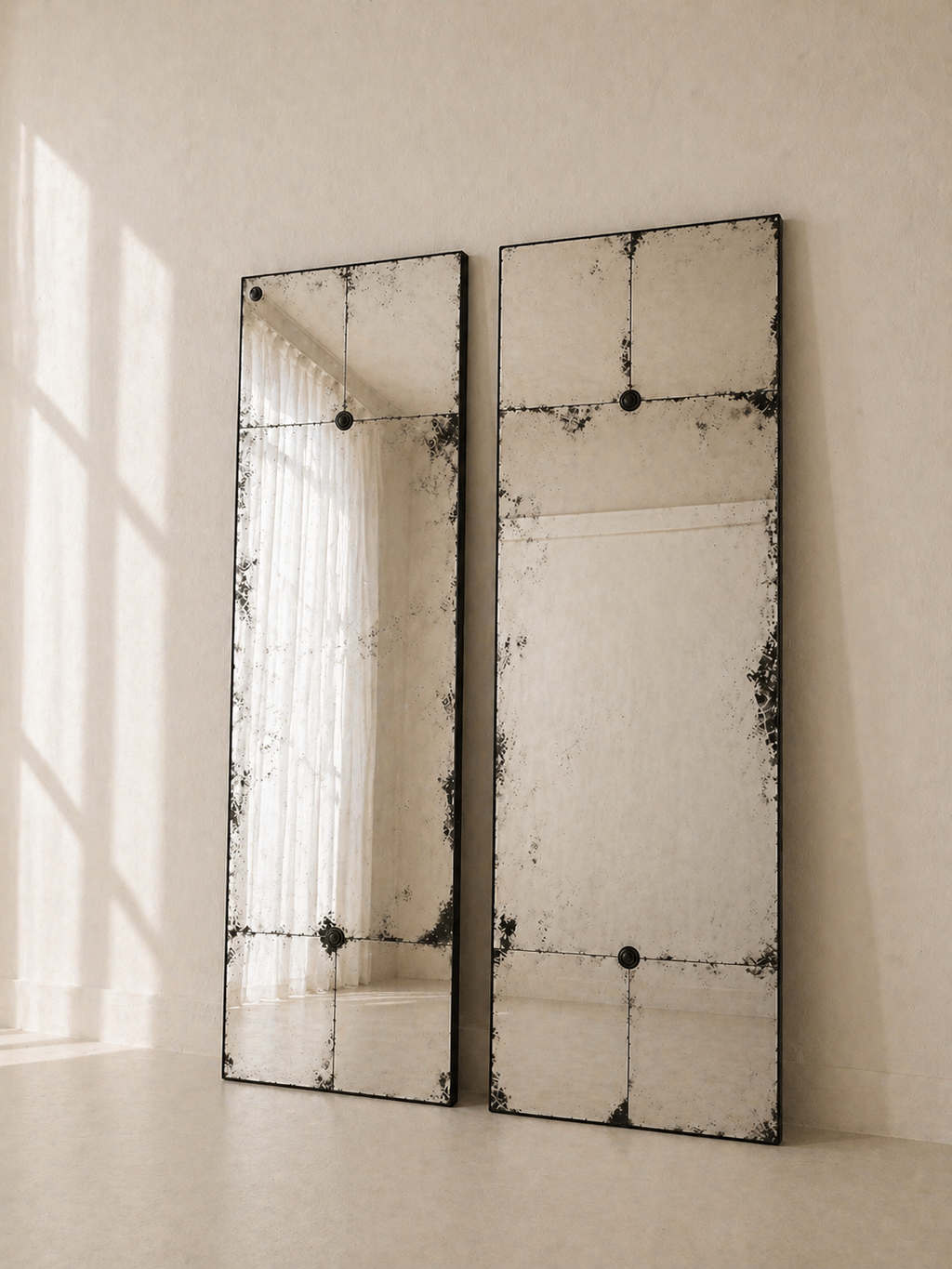 MIROIR RECTANGULAIRE AVEC VIEILLISSEMENT ARTISANAL