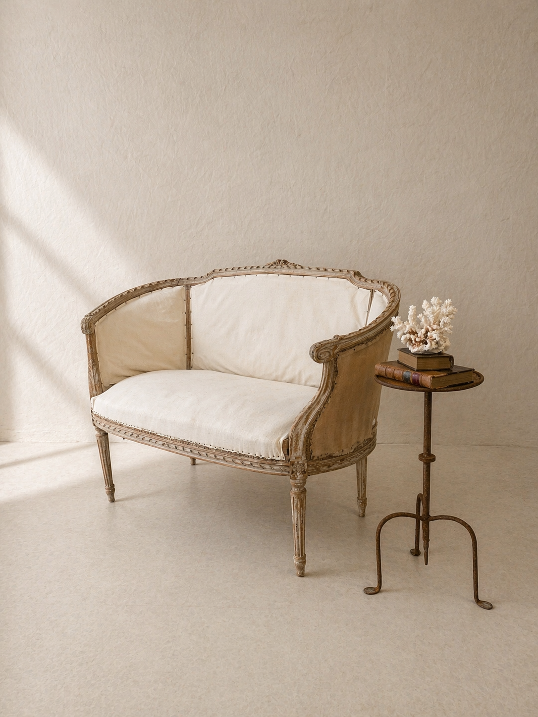 CANAPÉ FRANCÉS LOUIS XVI S.XIX