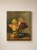 BODEGÓN DE FRUTERO EN ÓLEO SOBRE LIENZO AÑOS 40/50