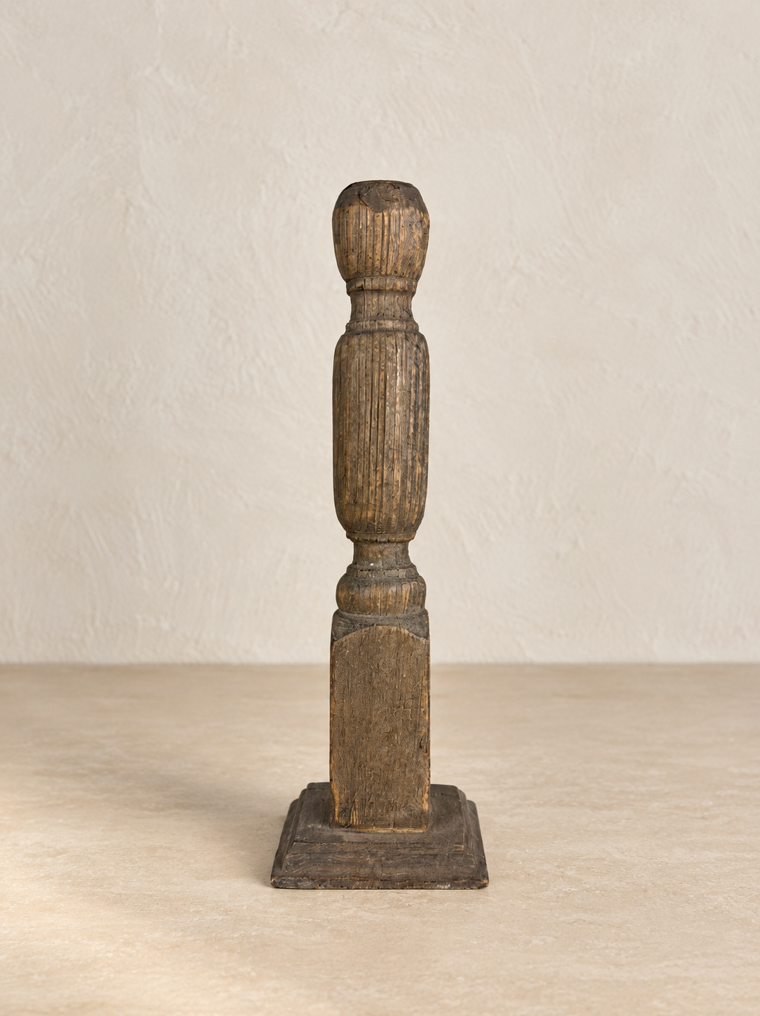 BOUGEOIR INDIEN EN BOIS DE RÉCUPÉRATION XIXE S. V-10