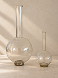 PAIRE DE FLASQUES EN VERRE ANCIENNES