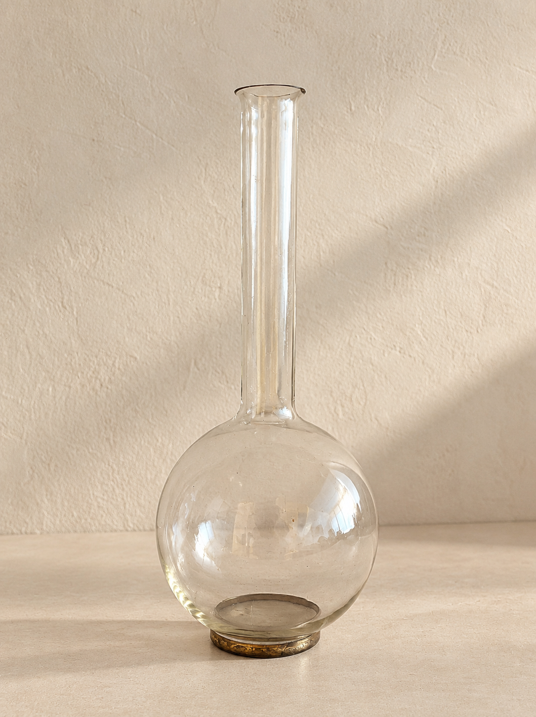 PAIRE DE FLASQUES EN VERRE ANCIENNES