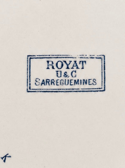 VAJILLA FRANCESA DE LOZA SARREGUEMINES C.1900