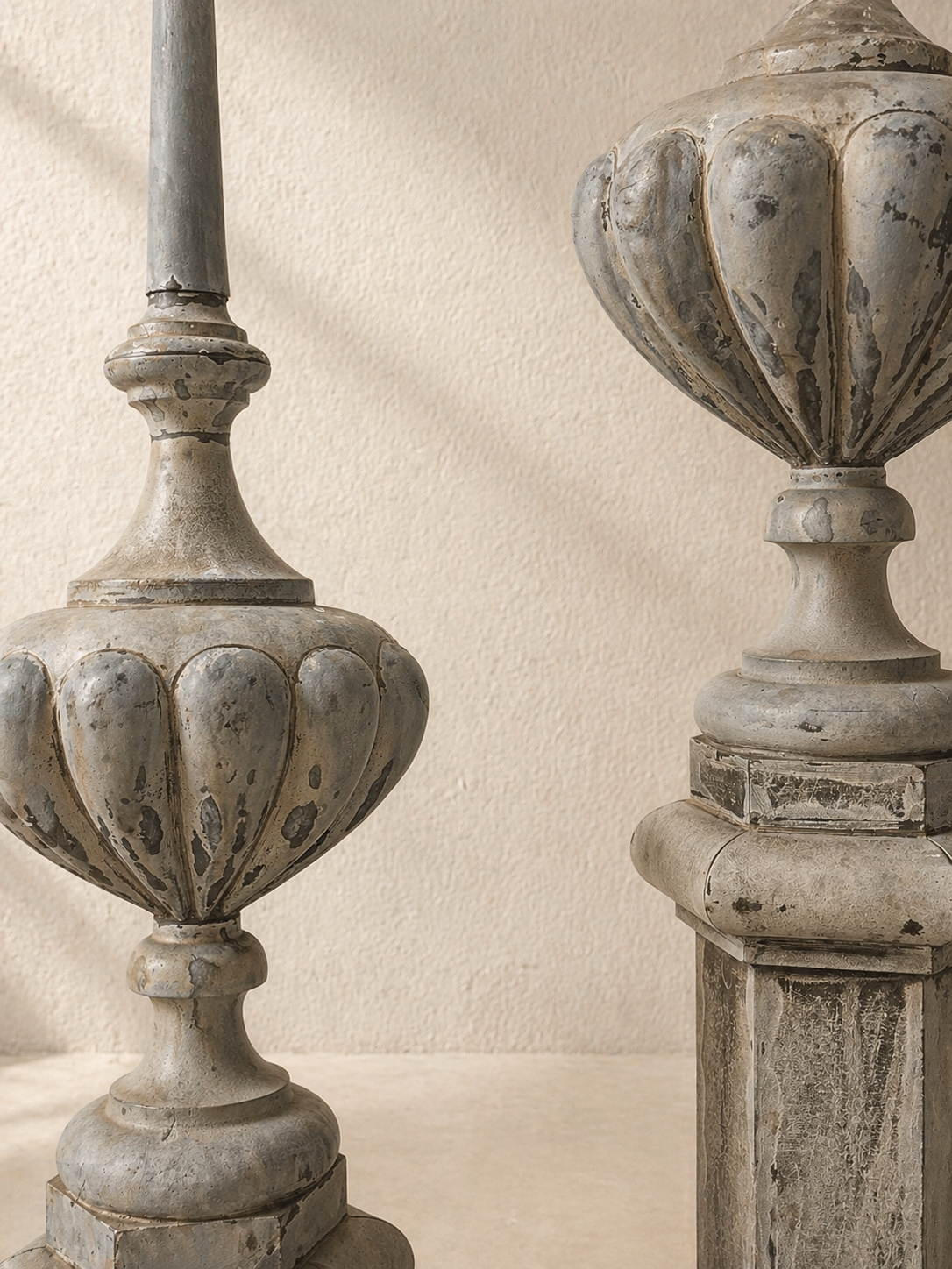 PAIR OF 19TH-CENTURY FRENCH ORNAMENTAL PINNACLES