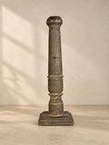 CANDELERO INDIO EN MADERA RECUPERADA S.XIX. V-2