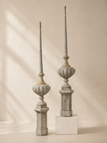PAREJA DE PINÁCULOS ORNAMENTALES FRANCESES S.XIX