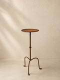 MESA MARTINI ARTESANAL DE HIERRO FORJADO CON PÁTINA