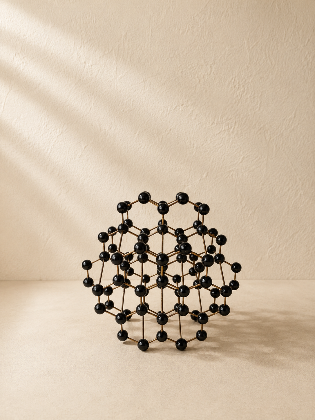 BLACK MOLECULAR STRUCTURE MODEL 1950s
