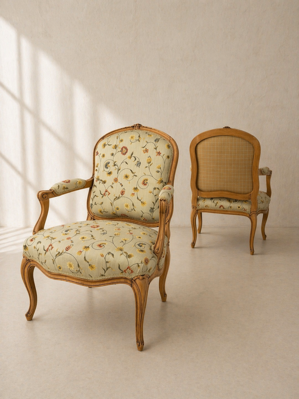 PAREJA DE BUTACAS FRANCESAS LOUIS XV S.XIX