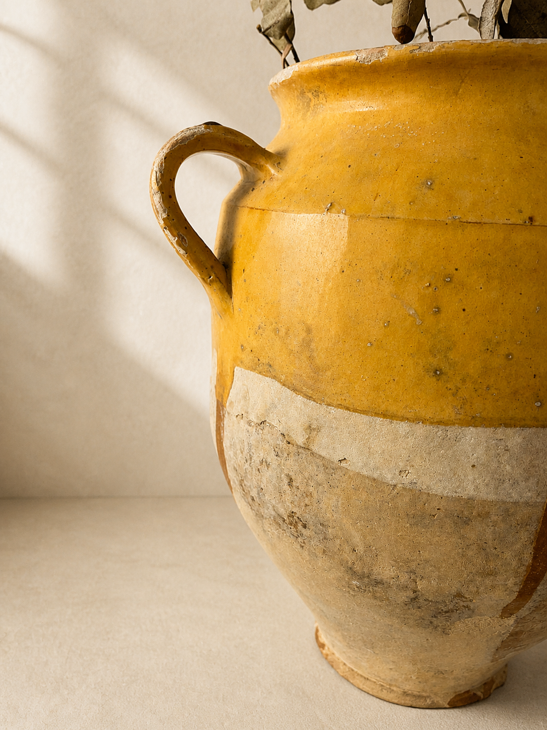 VASIJA FRANCESA PARA CONFIT EN TERRACOTA ESMALTADA S.XIX