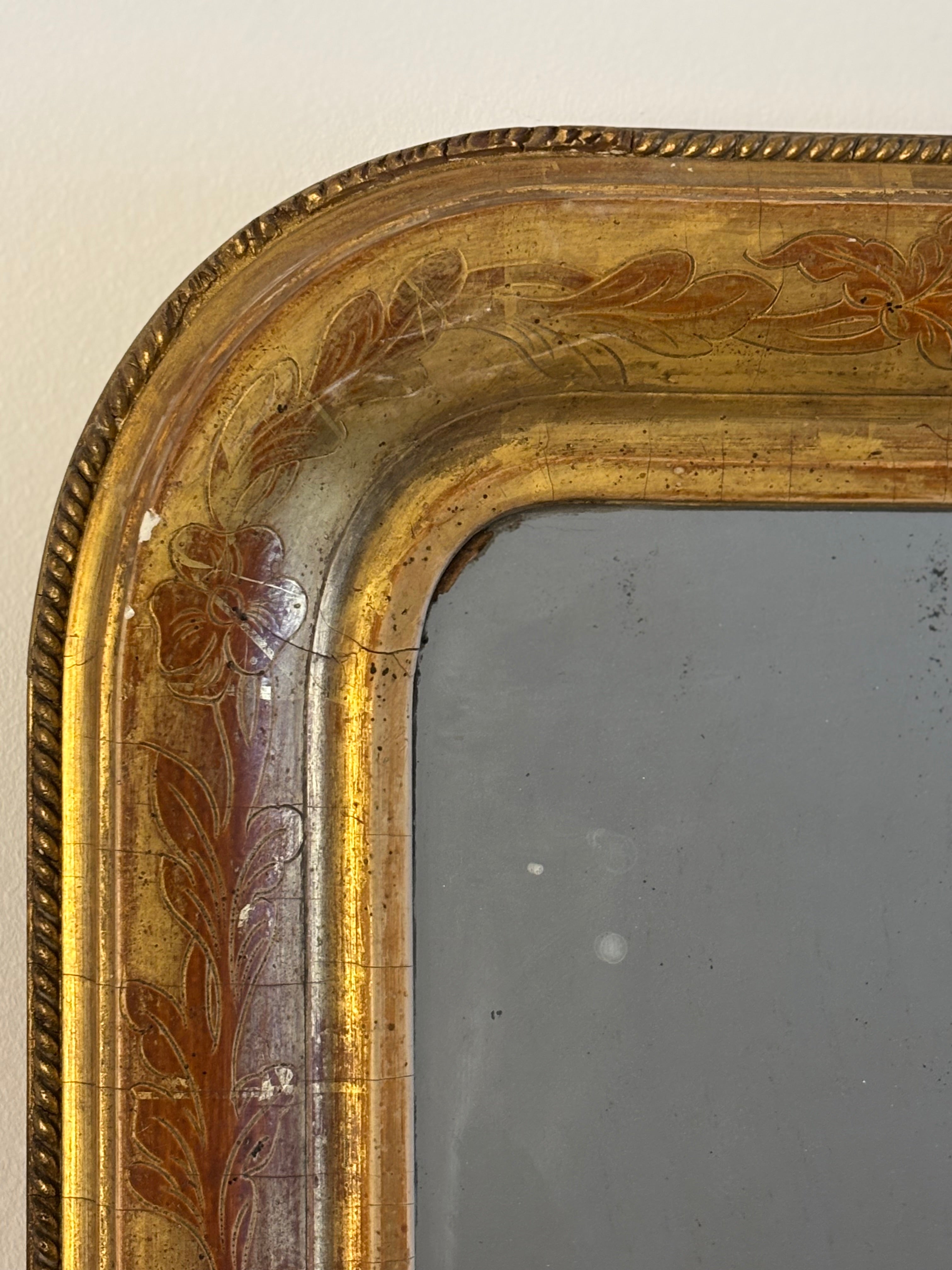 FRENCH LOUIS PHILIPPE MIRROR 19TH CENTURY