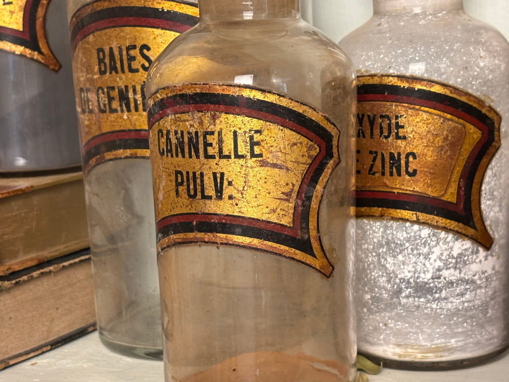 COLLECTION OF 19TH-CENTURY BLOWN GLASS PHARMACY JARS