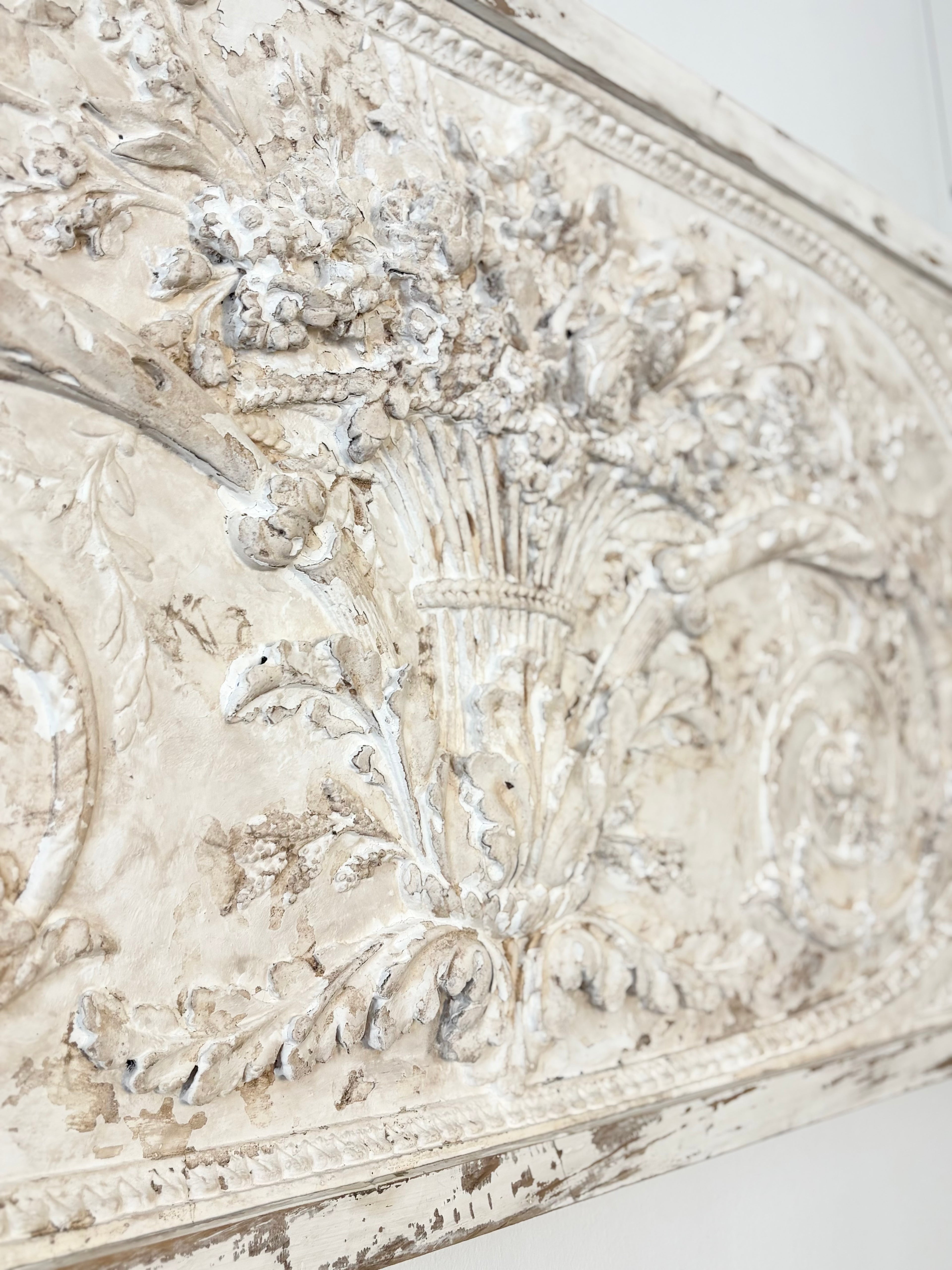PLASTER PANEL WITH NEOCLASSICAL MOTIFS XL, FRANCE C.1900