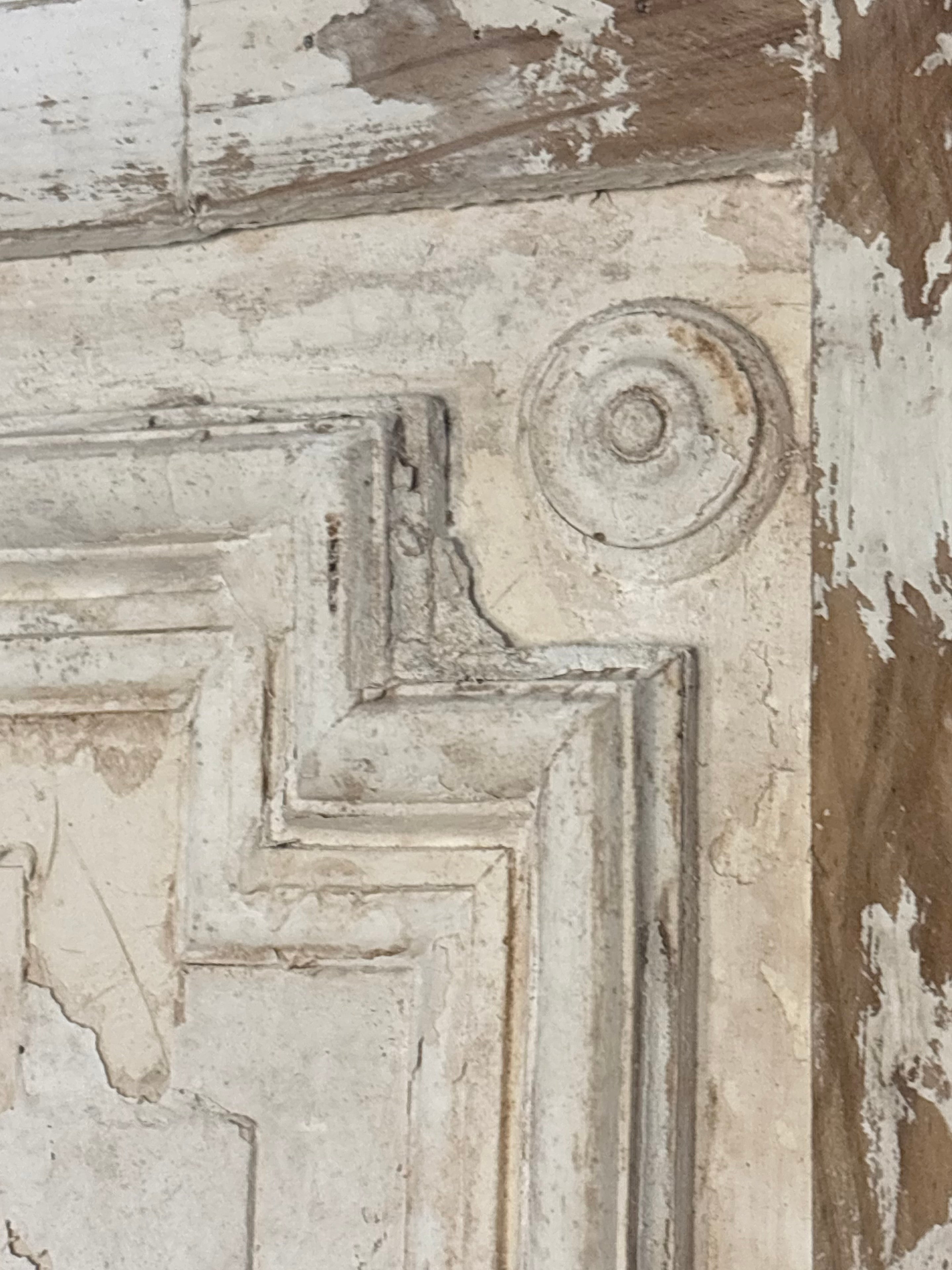 PLASTER PANEL WITH NEOCLASSICAL MOTIFS L, FRANCE C.1900