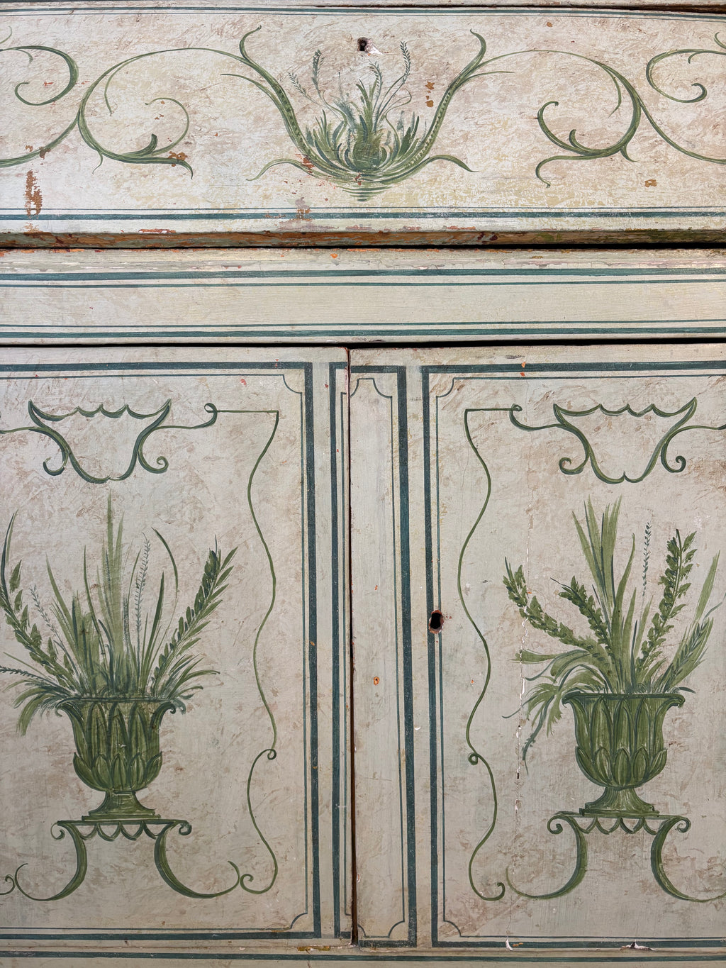 BUREAU FLORENTINO PINTADO A MANO S.XVIII