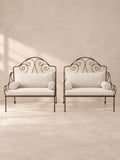 PAIRE DE BANC-JARDIN Pliants FRANÇAIS, C. 1900